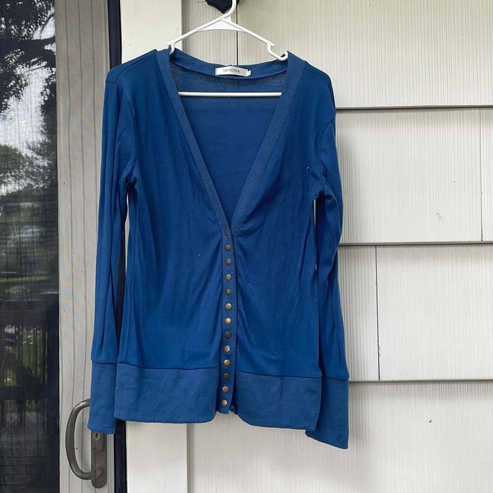 Blue cardigan/sweater